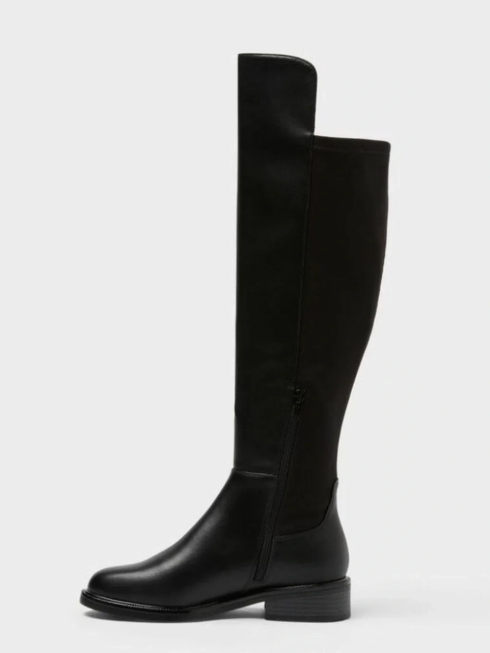 Women's Hope Tall Boots - A New Day™ Black 7: Over the Knee, Block Heel, Zipper